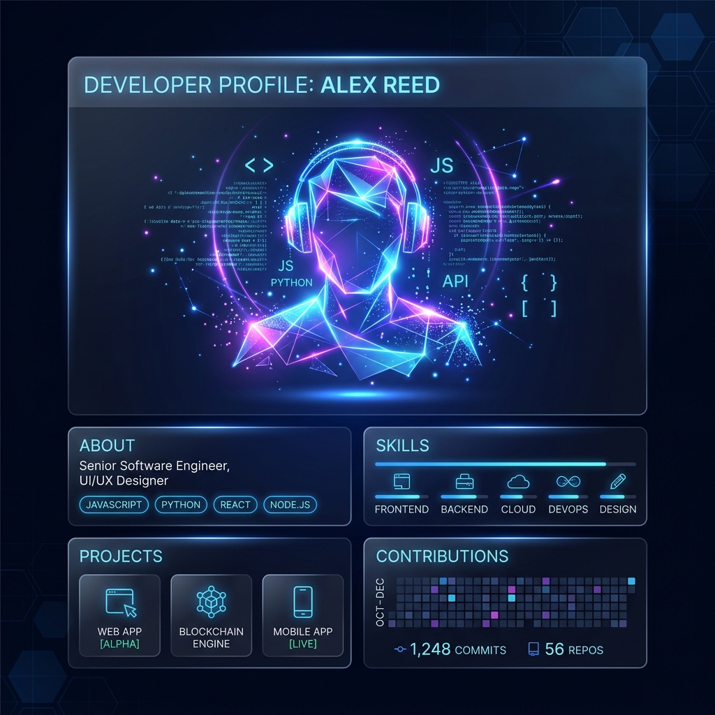 Developer Profile Art
